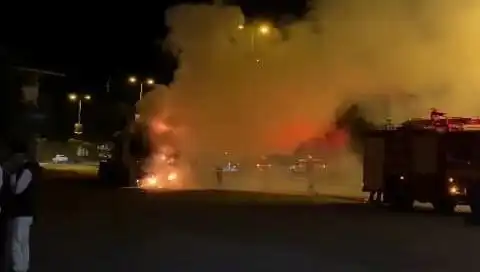 Zonguldak'ta TIR Yangını Panik Yarattı: Seyir Halindeki Araç Alev Alev Yandı