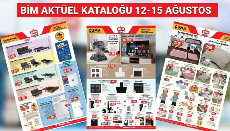 BİM'de 12-15 Ağustos 2025 Aktüel Kataloğu: Termos, Drone ve Daha Fazlası!