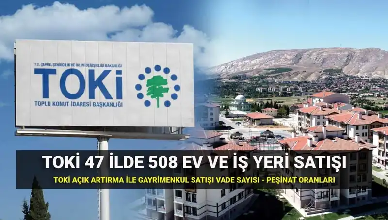 TOKİ 2023'te 508 Yeni Ev ve İş Yeri Satışında Açık Artırma Heyecanı