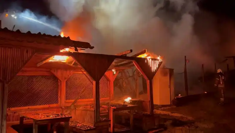 Şile’deki Gözleme Restoranında Yangın: Altı İşletme Küle Döndü